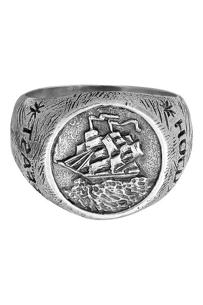 HAZE & GLORY Ring Hg - Ring Herren Aus 925 Sterling Silber, Schmuck Herren, Silberring Oxidiert, Welle,