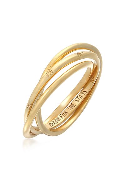 HAZE & GLORY Ring HG HAZE & GLORY - Ring Damen in 375 Gelbgold, Schmuck Frauen, Goldring, Wickelring, modern