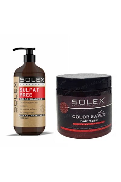 Solex Sulfate-Free Professional Series Color Protective Shampoo 1.000 ml + Color Protective Hair Mask 500 ml