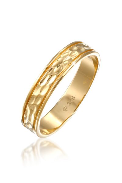 ELLI Ring Premium Ring Ladies Band Couple Partner Wedding Textured In 925 Sterling Silver