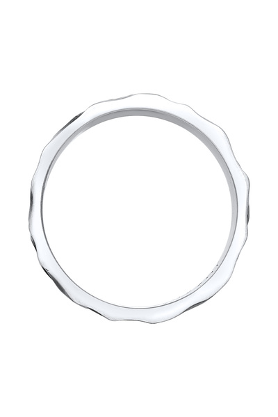KUZZOI Ring Herren Bandring gehämmert Used Look massiv in 925 Sterling Silber