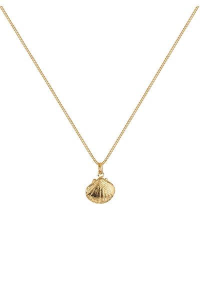 ELLI Muschelhalskette aus 925er Sterlingsilber – Damen-Trend-Halskette