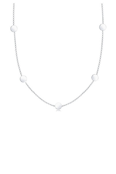 ELLI Halskette Damen Plättchen Geo Halskette in 925 Sterling Silber