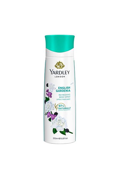 YARDLEY بخاخ منعش للجسم برائحة الغاردينيا الإنجليزية 200 مل