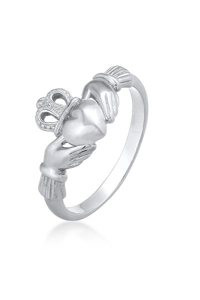 ELLI Inel de damă Claddagh Heart Crown din argint 925