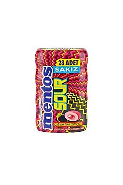 Mentos علكة حامضة جديدة بنكهة الفراولة - 56 جرام × 6 قطع