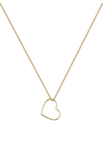 ELLI Necklace Ladies Heart Pendant Basic In 925 Sterling Silver