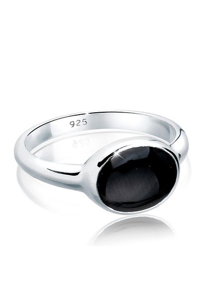 ELLI Ring Onyx 925 Sterling Silber