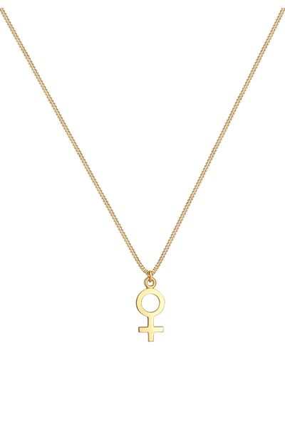 ELLI Necklace Venus Pendant Feminine Symbol Minimal in 925 Sterling Silver