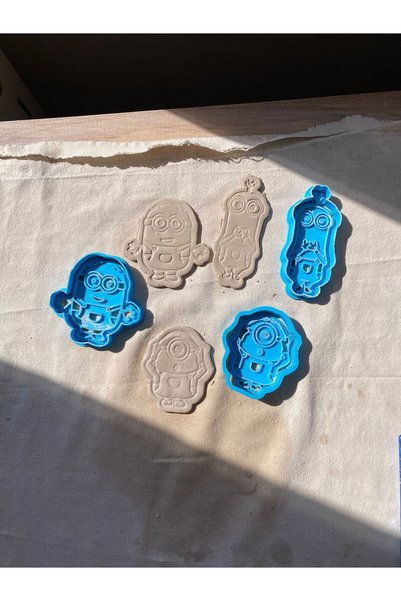 Ceresshop 3-Piece Minion Cookie and Play Dough Cutter/Former
