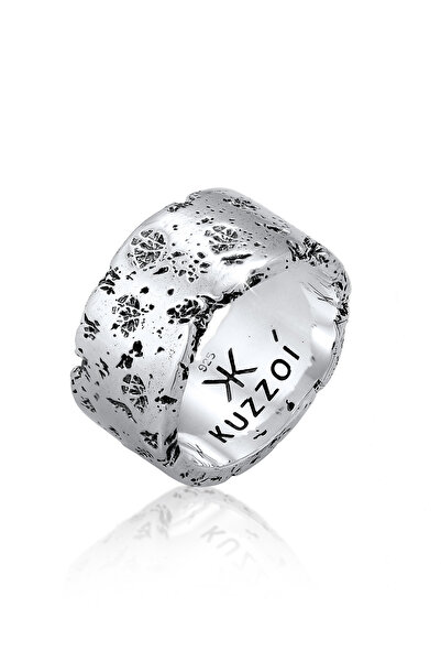 KUZZOI Ring Herren Statement Massiver Robuster Look in 925 Sterling Silber