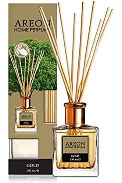 Areon Home Perfume Reed Diffuser 150 Ml 10 Rattan Reeds - Gold