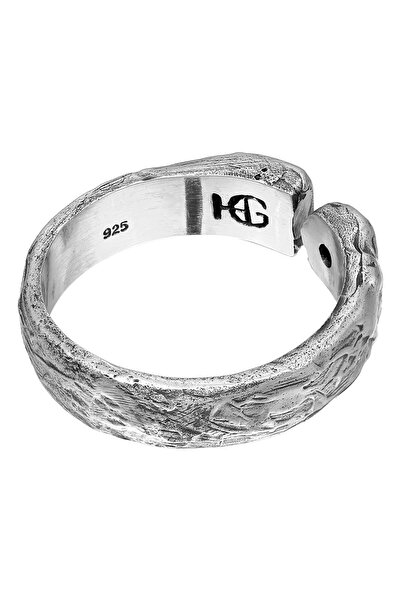 HAZE & GLORY Ring Haze and Glory Ring männlich Lava 925 Sterling Silber Festival Ja - Größenverstellbar