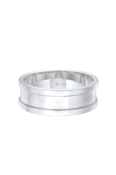 KUZZOI Ring Herren Band Breit Oxidiert Casual In 925 Sterling Silber