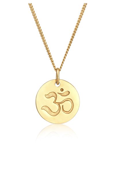 ELLI Necklace Ladies Plate Pendant Mantra Symbol in 925 Sterling Silver