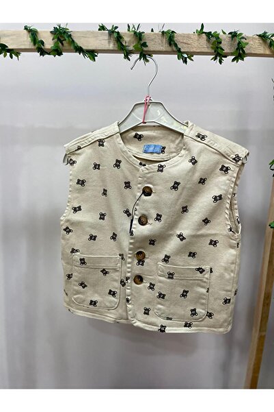 MASAL GİBİ GİYİM Unisex Kot Kumaş Yelek