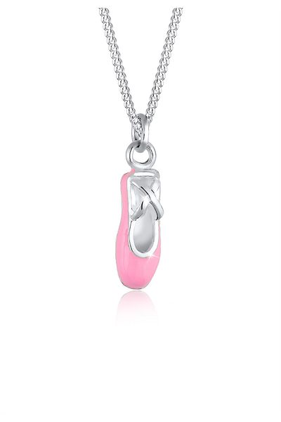 ELLI Necklace Kinder Ballerina Schuh Emaille 925 Sterling Silber