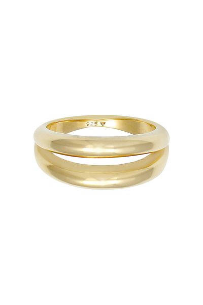 ELLI Doppelt Basic Ring Bandring aus 925er Silber