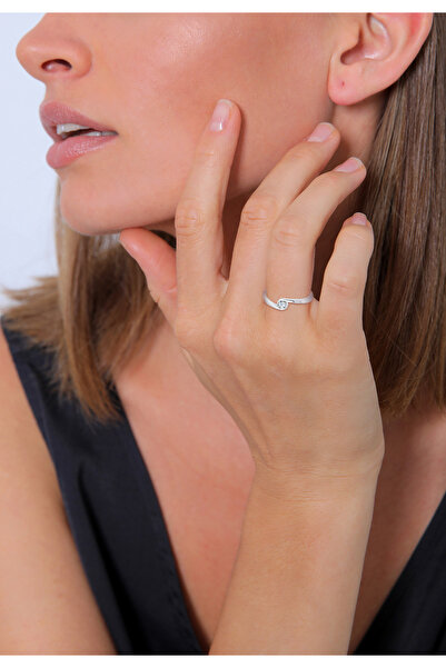 ELLI Ring Solitär Verlobung Diamant 0.03 ct. 925 Silber