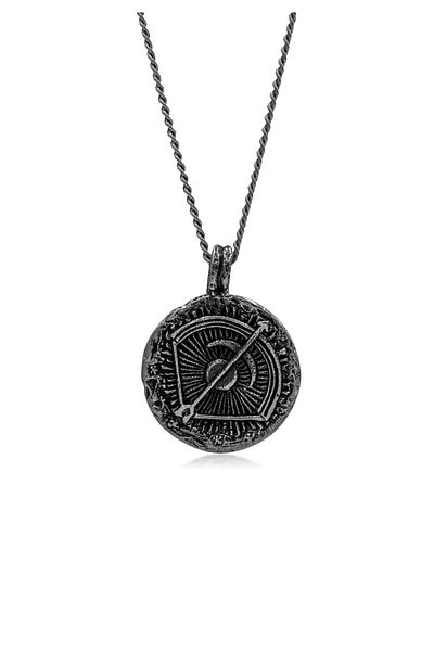 HAZE & GLORY Halskette Hg - Halskette mit Anhänger Herren aus 925 Sterling Silber, Schmuck Herren, Silber