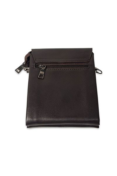 REDz Accessories Leather Bag, for Men, Classic Small Model, Brown