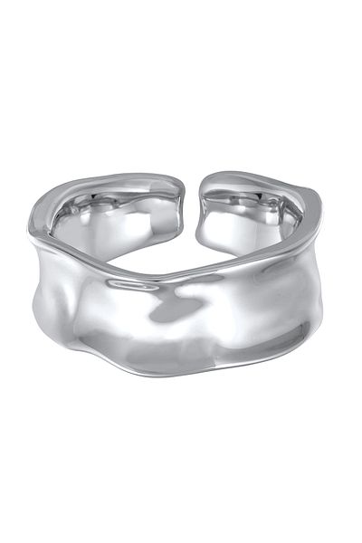 ELLI Goldfarbener Ring mit offener Struktur für Damen