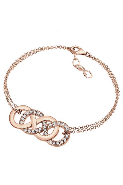 ELLI Armband Damen Infinity Love mit Kristallen aus 925 Sterling Silber