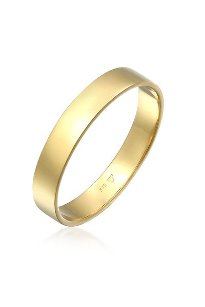 KUZZOI Yüzük Erkek Bandı Basic Elegant 375 Sarı Altın