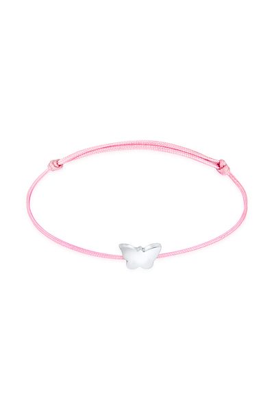 ELLI Bracelet Kinder Schmetterling Nylon Bändchen 925 Silber