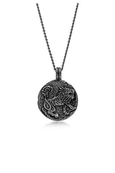 HAZE & GLORY Halskette Hg - Halskette mit Anhänger Herren aus 925 Sterling Silber, Schmuck Herren, Silber