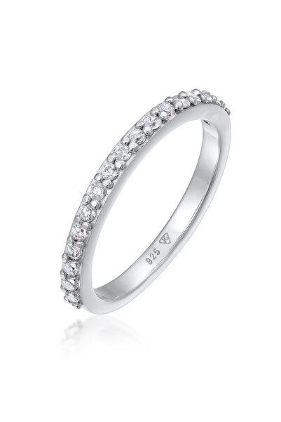 ELLI Ring Laborgezüchteter Diamant Weiß (0.068 ct) 925 Sterling Silber