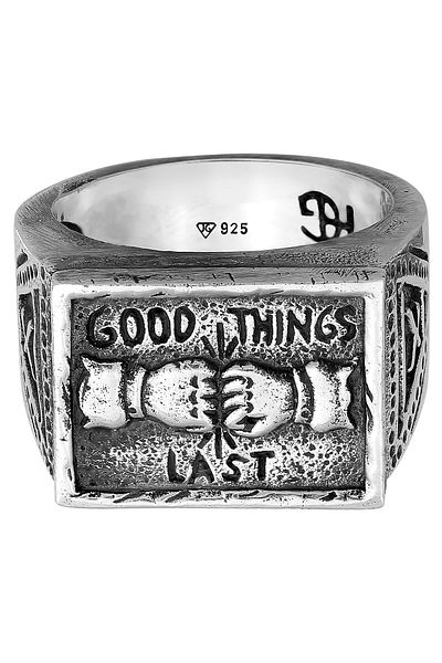 HAZE & GLORY Ring Hg - Ring Herren Aus 925 Sterling Silber, Schmuck Herren, Silberring Oxidiert, Vin