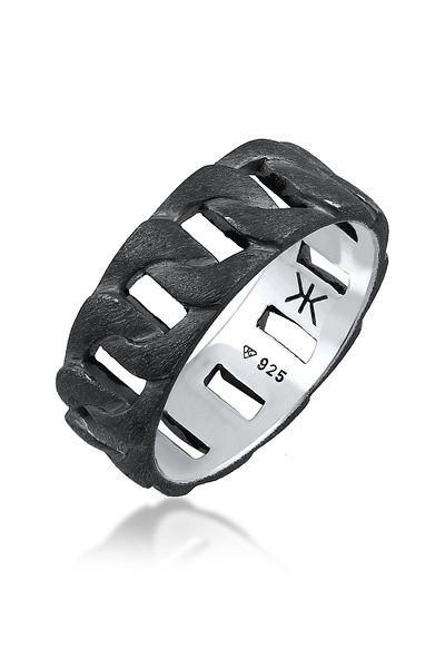 KUZZOI Ring Herren Statement Chunky Massiv Trend In 925 Sterling Silber