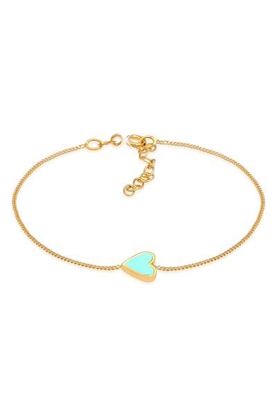 ELLI Bracelet Herz Liebe Love Emaille 925 Silber