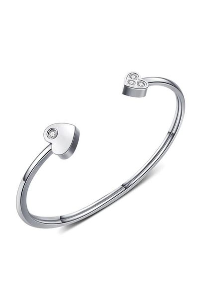 REDz Accessories Brățară de damă, metalică, reglabilă, argintie