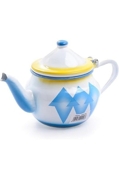 ALSAIF Practical 14 oz teapot from Saif, heat resistant, blue