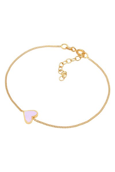 ELLI Bracelet Herz Liebe Love Emaille 925 Silber