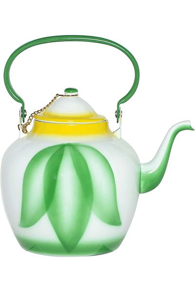 ALSAIF 3L Saif Teapot, durable and elegant, ideal for serving tea and other teas. Green color.