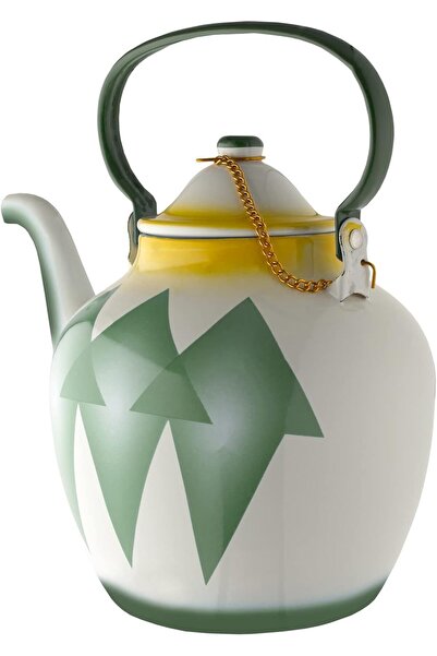 ALSAIF 3L Saif Teapot, durable and elegant, ideal for serving tea and other teas. Green color.