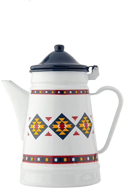 ALSAIF Al Saif Zayna Design Milk Jar, 15 Cm Size, White/black