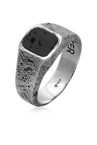 HAZE & GLORY Ring Hg - Ring Herren Aus 925 Sterling Silber, Schmuck Herren, Silberring Oxidiert, Coo
