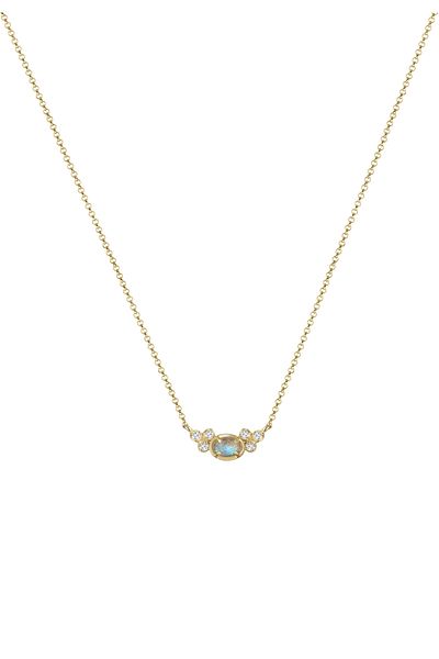 ELLI Necklace Erbskette Topas Labradorit Edelstein 925 Silber
