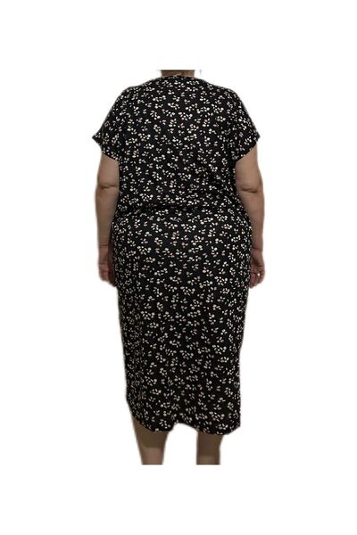 İpek Women's Short Sleeve Plus Size 100% Cotton Nightdress/Dress