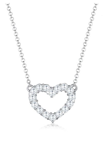 ELLI Necklace Herz Zirkonia Kristall 925 Sterling Silber