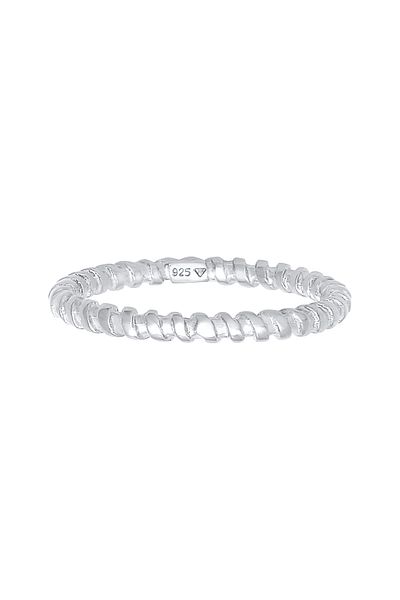 ELLI Ring Damen Stapelring gedreht Basic Trend Blogger aus 925 Sterling Silber