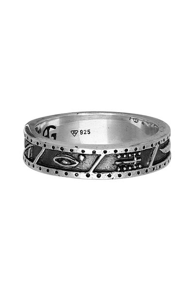 HAZE & GLORY Ring Hg - Ring Herren Aus 925 Sterling Silber, Schmuck Herren, Silberring Oxidiert, Lif