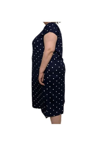 İpek Women's Short Sleeve Plus Size 100% Cotton Nightdress/Dress