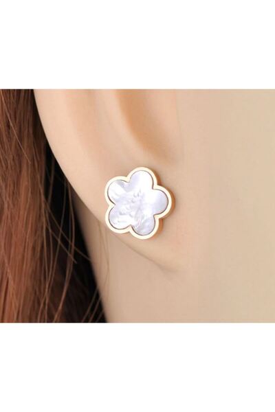 REDz Accessories Σκουλαρίκια με floral στοιχεία, ασημένια