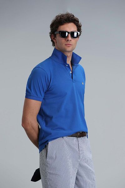 Lufian 111040206 Laon Smart Polo Neck T-shirt Ανδρικό T-shirt Saks