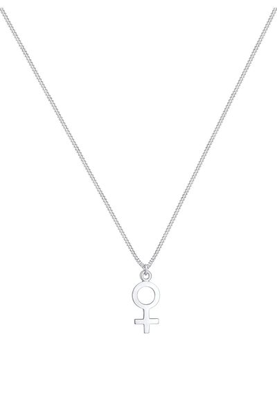 ELLI Colier cu pandantiv Venus, simbol feminin minimalist, din argint 925